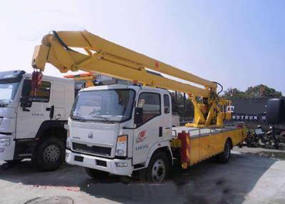 China Sinotruk Howo Aerial Lift Truck , 8 - 24 Meters Height Aerial Bucket Truck for sale