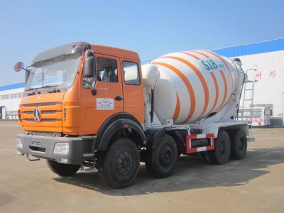 Chine Individu de Beiben 8X4 chargeant le camion de mélangeur concret rendement de 12 mètres cubes d'hauteur à vendre