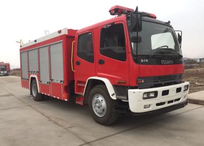 China 11000 Liters Fire Fire Truck Water Tank Carbon Steel Material 2 Axles For ISUZU for sale
