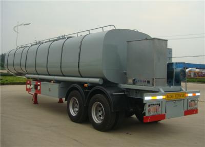 China 30CBM Bitumen Heating Tank , Asphalt Cheap Tanker Trailer , Asphalt Tank Transport Trailer for sale