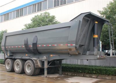 Chine 3 remorque de décharge de l'axe 24CBM 24M3 40 tonnes d'U-forme de verseur de remorque semi pour le transport de BAUXITE. à vendre