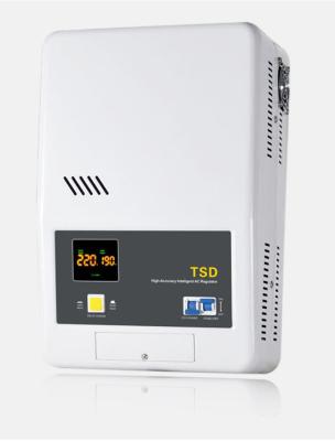 China 3KVA Single Phase AC Power Stabilizer , 50Hz Wall Mount Automatic Voltage Regulator for sale