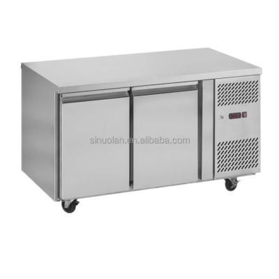 China OEM Brand Double Doors Kitchen Fridge Workbench Undercounter Refrigerators Freezers Refrigerator Drawer for sale