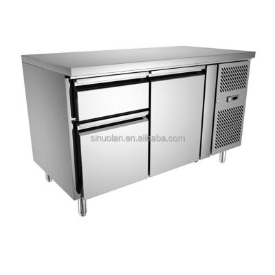 China Commercial Stainless Steel Under Counter Freezer / Kitchen Worktable Freezer for sale