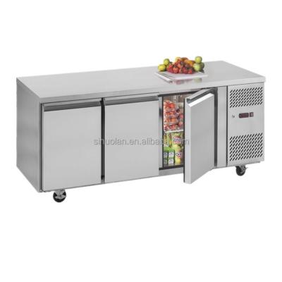China Tabla comercial de Italia del equipo de refrigeración del congelador del equipo del supermercado del hotel debajo del refrigerador contrario en venta