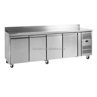 China Commercial Hotel Kitchen Freezer Refrigeration Equipment Italy Work Table Under Counter Side-by-side Refrigerator for sale