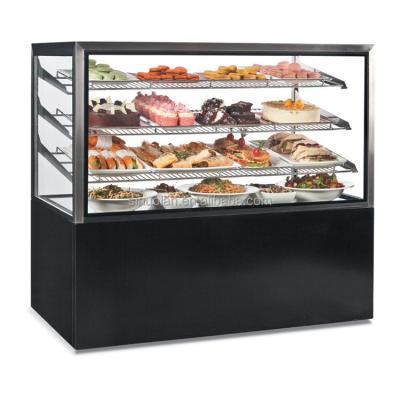 China Commercial Heated Display Cabinet Pie Warmer Hot Food Showcase Fried Chicken Food Display Warmer for sale
