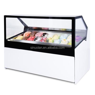 China Luxury Ice Cream Display Freezer Icecream Freezer Popsicle Display Refrigerated Vertical Cabinet for sale