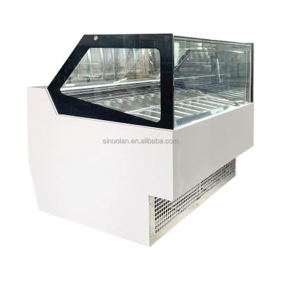 China OEM Luxury Ice Cream Display Freezer Food Grade Popsicle Cabinet Freezer For Sale Cake Commercial Snack Showcase for sale