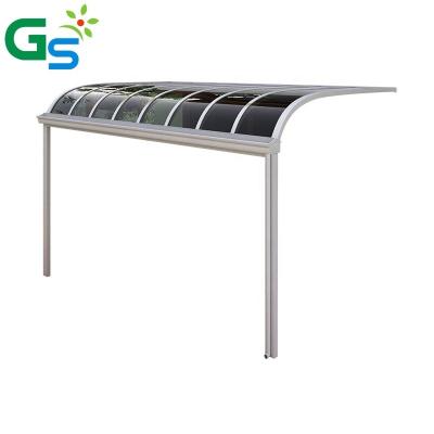 China 2m Length Easy DIY Install Aluminum Alloy Canopy Awning Solid Polycarbonate for Villa for sale