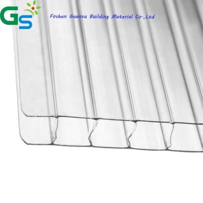 China Weatherability High Light Transmission Transparent Polycarbonate Honeycomb Hollow Sheet for sale