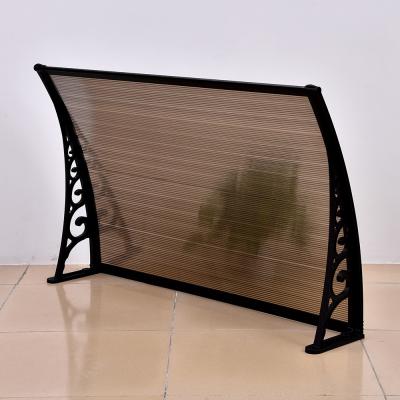 China Waterproof Front Door Canopy Cover Plastic Support Hollow Sheet Plastic Awning 600*800mm for sale