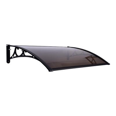 China 80*120cm Aluminum Polycarbonate Outdoor Front Door Window Canopy Awning for sale