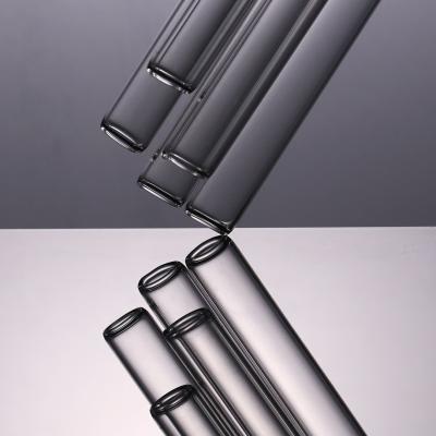 China Acid Alkali Resistant Clear Round Glass Tube Wall Thickness 0.5-1.6mm for sale