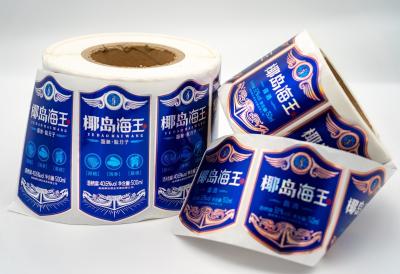 China Etiquetas comerciales para frascos Etiquetas impresas Etiquetas de papel para botellas de agua en venta