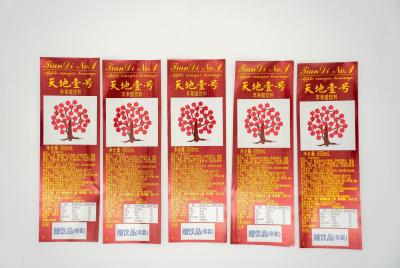 Chine Étiquettes transparentes très brillantes résistantes à l'eau Autocollant papier Adresse Autocollants sensibles à la chaleur à vendre