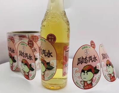 China Etiqueta transparente para botellas de cerveza Etiquetas personalizadas para botellas de agua en venta