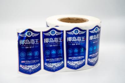 China Heat Sensitive Custom Wine Bottle Label Sticker Transparent Waterproof Product Labels for sale