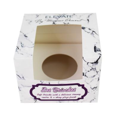 China Foodgrade Custom Cake Boxes With Window Printed Biodegradable for sale