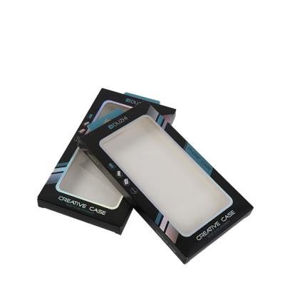 China Luxury Phone Glass Retail Packaging Gift Box Cardboard With Window for sale