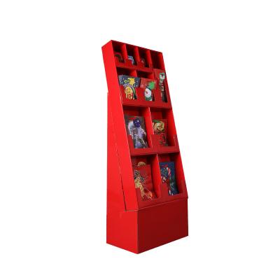 Chine Impression offset au détail ondulée Matte Cardboard Store Display brillant d'affichage de carton à vendre