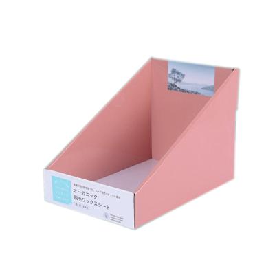China Caixas de exposição onduladas feitas sob encomenda imprimindo deslocadas do produto dos suportes de exposição da loja do cartão à venda