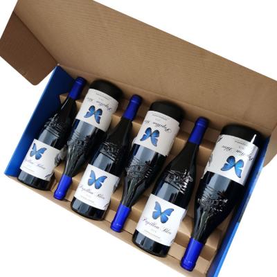 Cina Un vino su ordinazione variopinto stampato resistente di 6 pacchetti dei contenitori di regalo del bollettino in vendita
