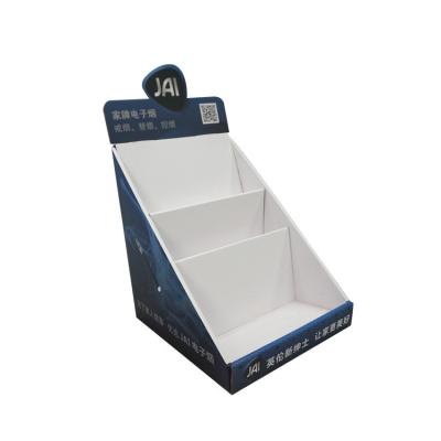 China Impressão feita sob encomenda contrária do tampo da mesa contrário elegante da caixa da caixa de exposição do cartão à venda