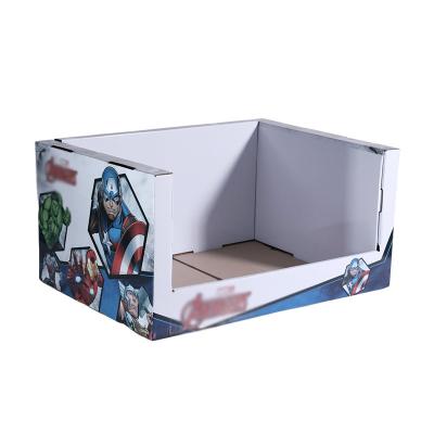 China Custom Small Tabletop Cardboard Counter Display Store Display Stand Box for sale