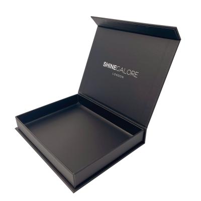 China CKT Large Black Owned Magnetic Gift Box Custom Lid for sale