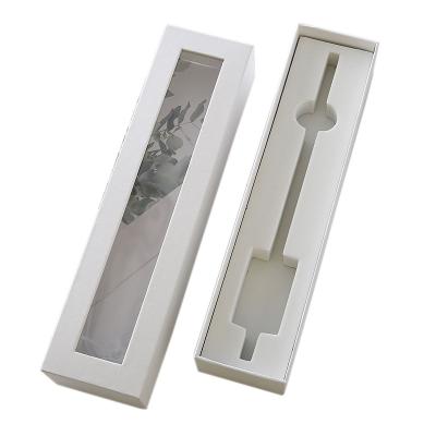 China Caixa branca feita sob encomenda de caixas de presente de janela do cartão com EVA Foam Insert à venda
