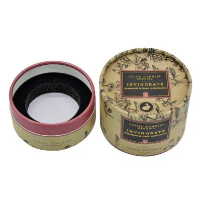 China Custom Tube Packaging Rigid Candle Box For Tealight for sale