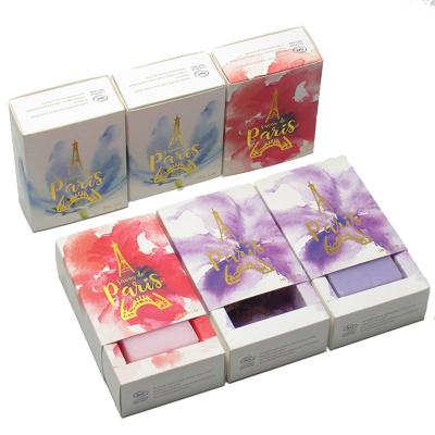 China Custom Waterproof Paper Window Packaging Box For Soap for sale