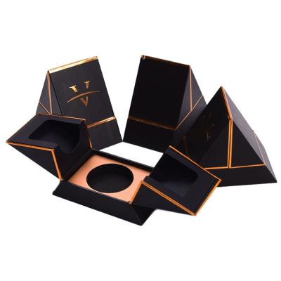 China Custom Printed Creative Perfume Packaging Cardboard Triangle Boxes for sale