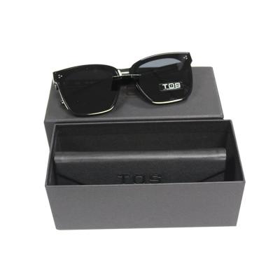 China Black Color Sun Glass Gift Shipping Packaging Box With Custom Logo and Shape zu verkaufen