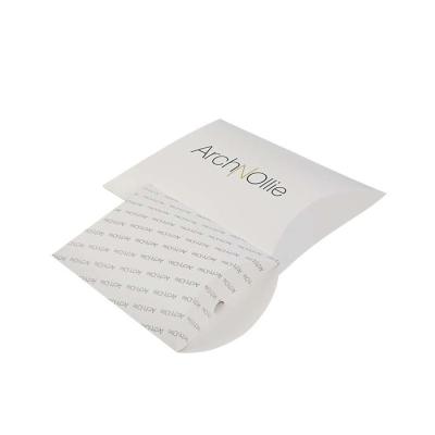 China Foldable White Paperboard Pillow Box Custom CMYK Pantone for sale