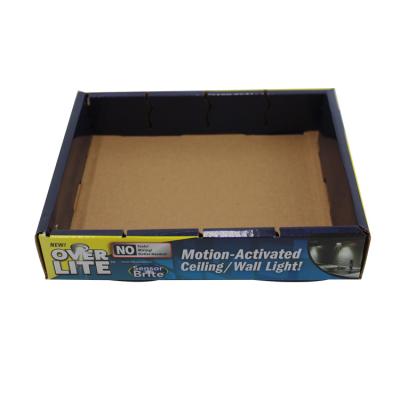 China Corrugated Cardboard Box Trays Colorful Printed For LED Light Retail for sale