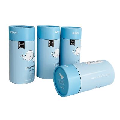 China Bunte Druckkreis-Zylinder-Pappbehälter für Kinderzahnbürste zu verkaufen
