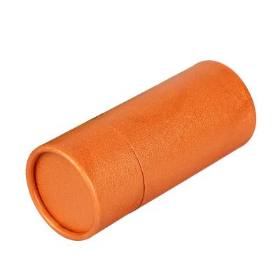 China Printed Orange Round Cardboard Container With Lids for sale