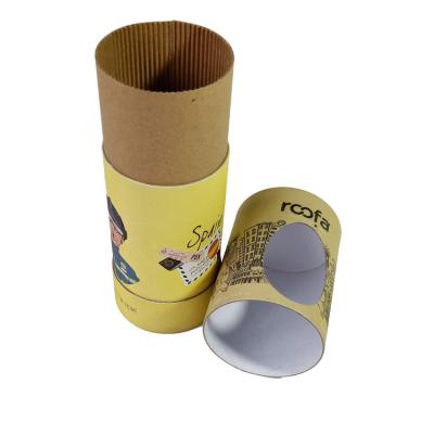China Crayon Gift Cardboard Round Box With Lids Window for sale