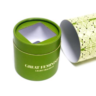 Chine Carton imprimé coloré de cylindre de cercle rond des conteneurs de boîte pour la lampe parfumée légère à vendre