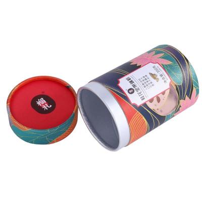 China Custom Printed Circle Cardboard Round Box With Moistureproof Aluminum Foil for sale