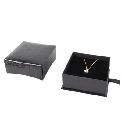 China Women Small Earring Jewelry Gift Boxes Drawer With Sloting Pouch for sale