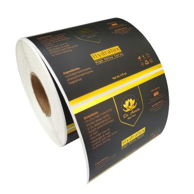 China Waterproof Custom Label Stickers Roll For Hair Shampoo Container Bottle for sale