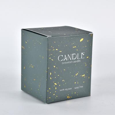 China Rigid Candle Gift Box Packing With Cardboard Insert Protecting for sale