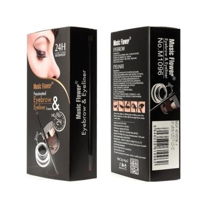 중국 Black Foldable Paperboard Cosmetic Gift Box Packaging With Window 판매용