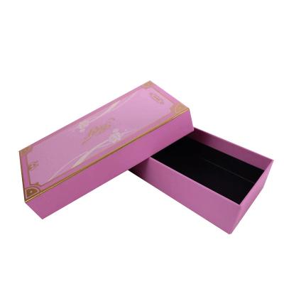 China Custom Logo Pink Large Christmas Gift Boxes Cosmetics Packaging With Lids for sale