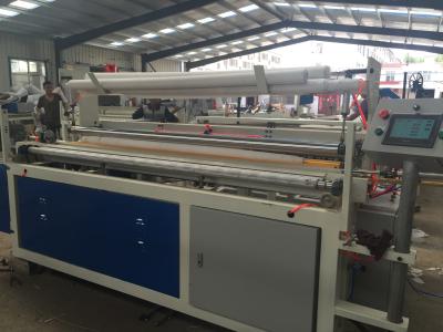 China Semi Automatic Toilet Paper Rewinding Embossing And Perforating Machine for sale