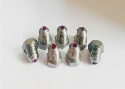 China Stainless Steel Paper Machine Parts High Water Pressure Lined Ruby Needle Nozzle for sale