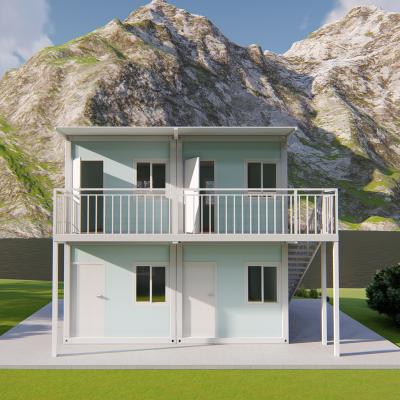 Chine Prefab Modular Steel Container Homes Room Two Story Container House à vendre